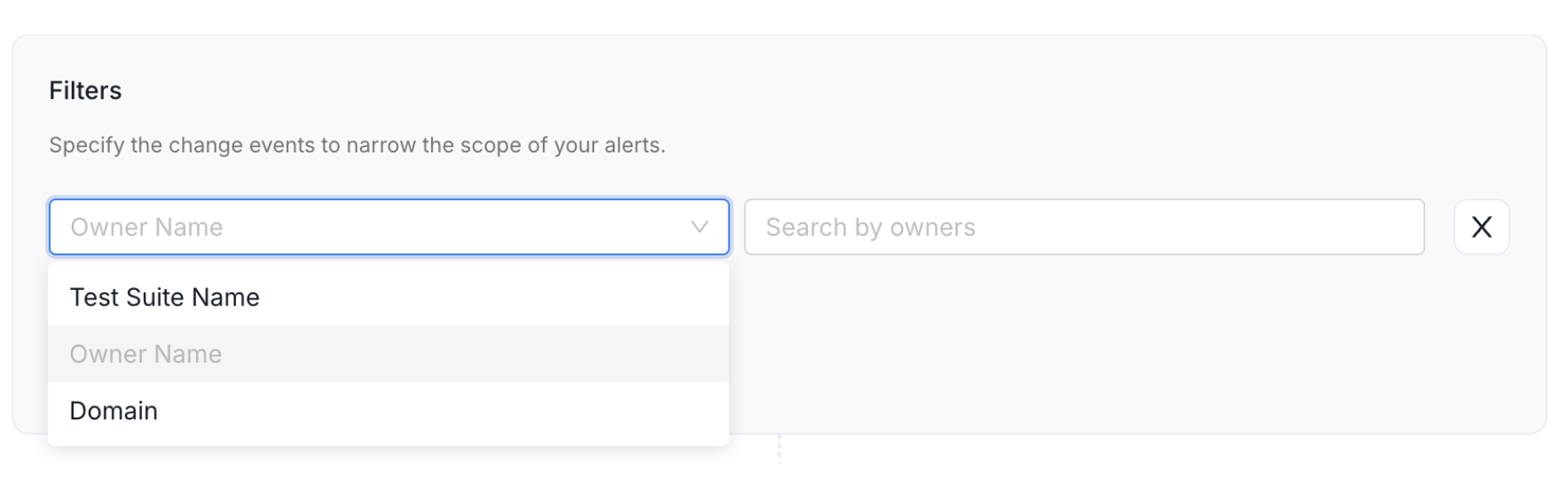 Alerts Menu